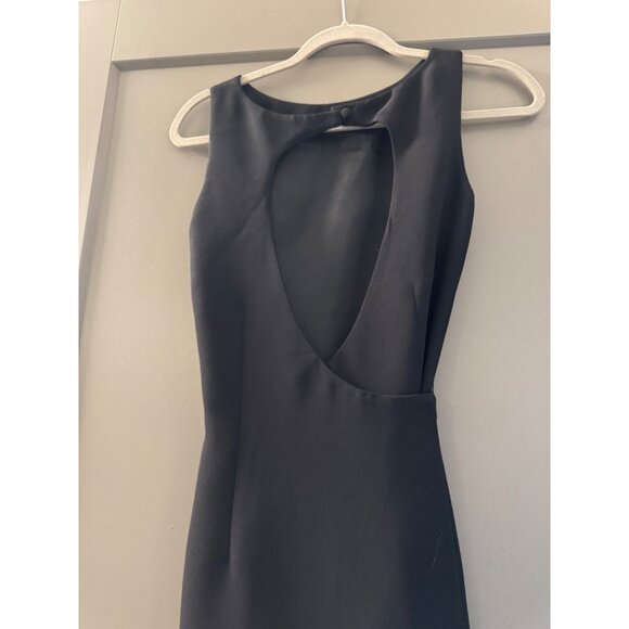 Sleeveless Black YL By Yair Dress With Open Back Detail & Waist Tie Size 6 - Picture 3 of 5